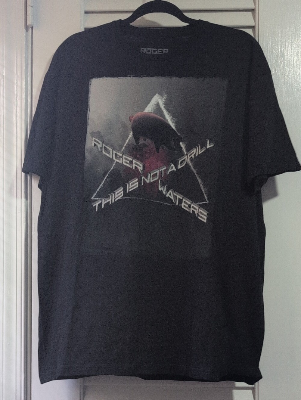 Roger Waters Black Graphic Tee - "This Is Not A Drill" Tour 2022, XL